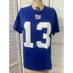 NFL New York Giants T Shirt Majestic Beckham Jr Size Large